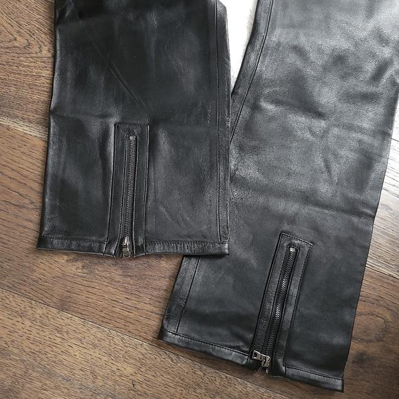 Free People Dancassab Amal Leather Trouser Pants - Picture 7 of 8